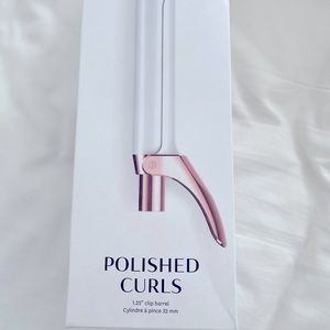 T3 Polished curls 1.25 inch clip barrel